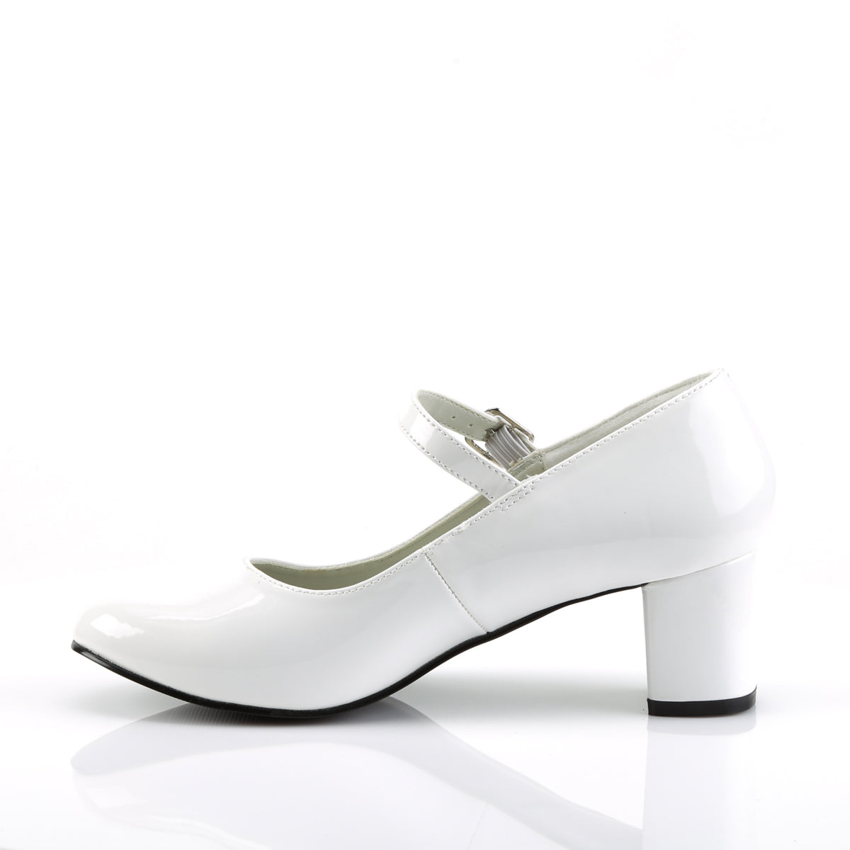 Funtasma Bombas para mujer Schoolgirl-50 wht pat