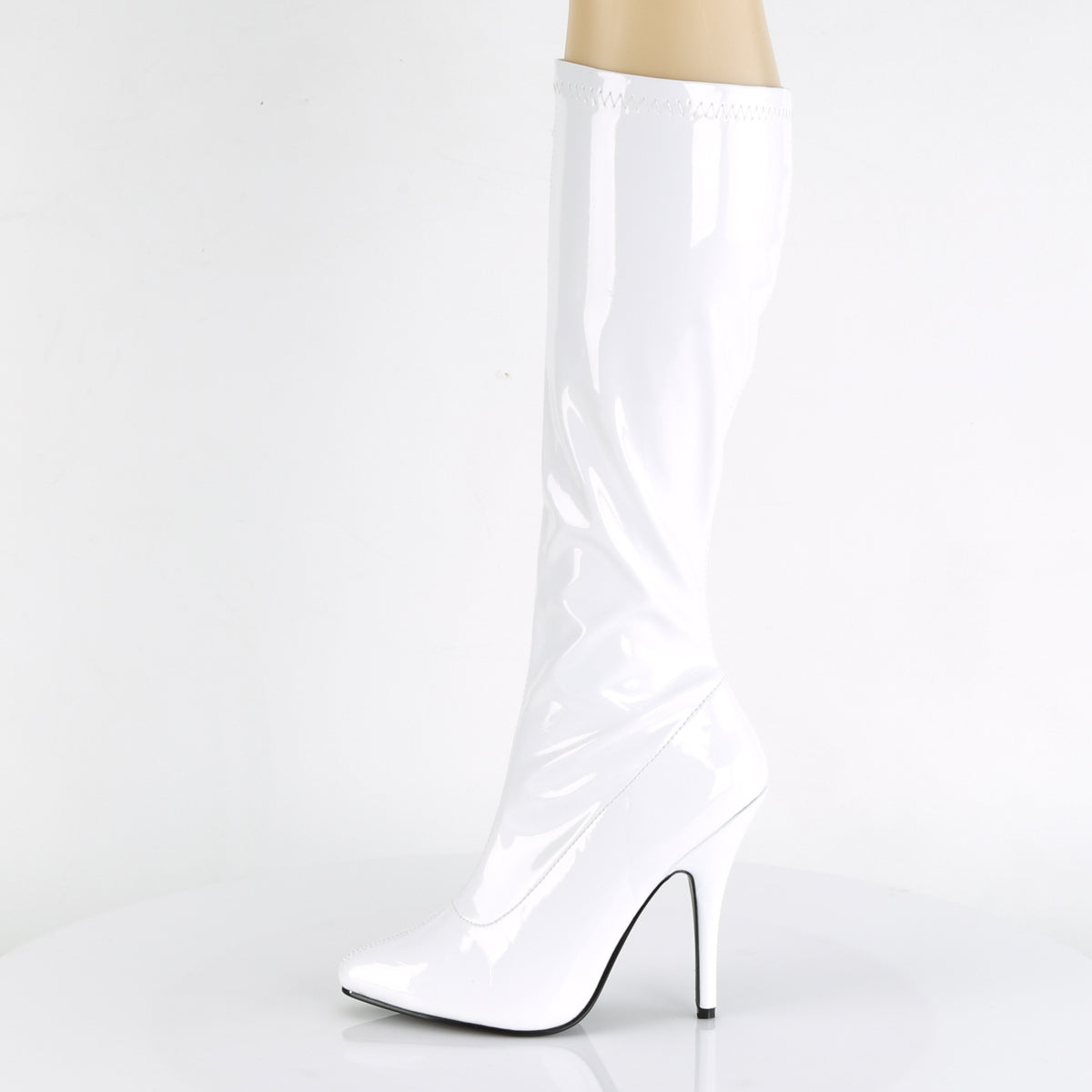 Pleaser Botas de mujer SEDUCE-2000 WHT STR PAT