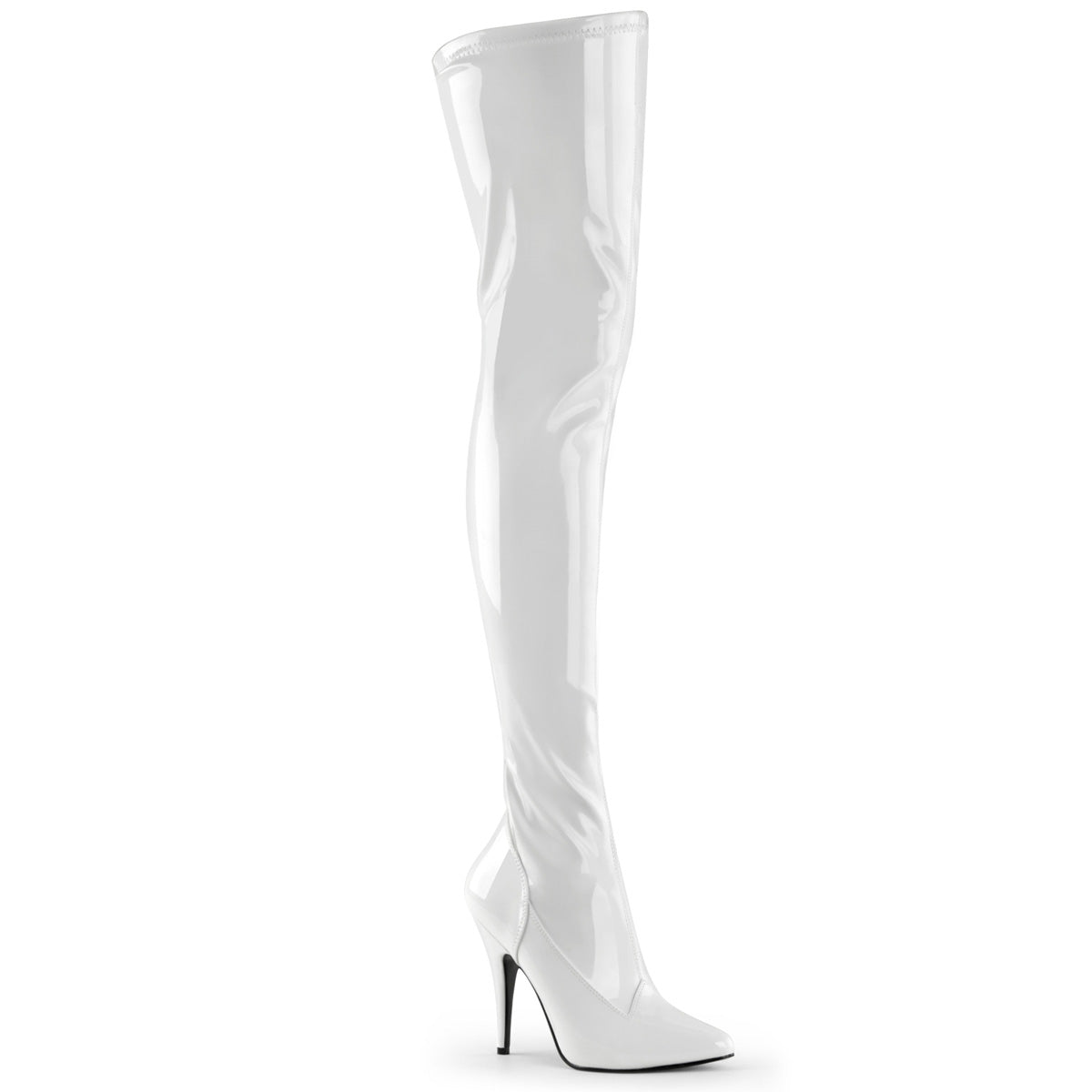 Pleaser Botas de mujer SEDUCE-3000 WHT STR PAT