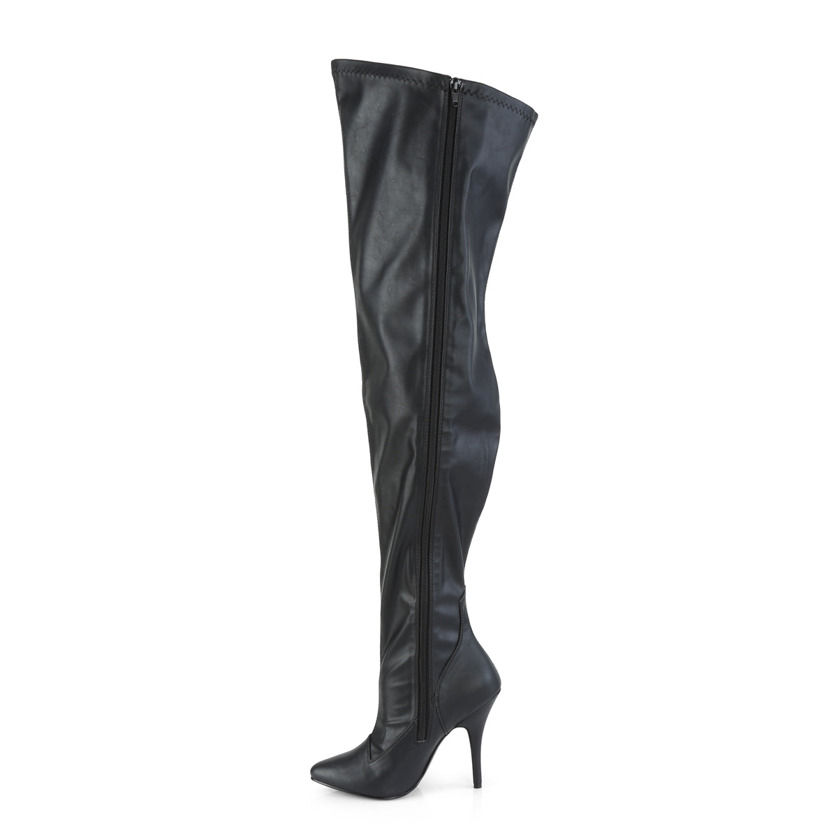 Pleaser Pink Label Botas de mujer SEDUCE-3000WC BLK STR. cuero de imitación
