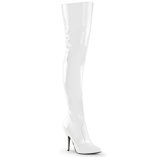 Pleaser Botas de mujer SEDUCE-3010 WHT PAT