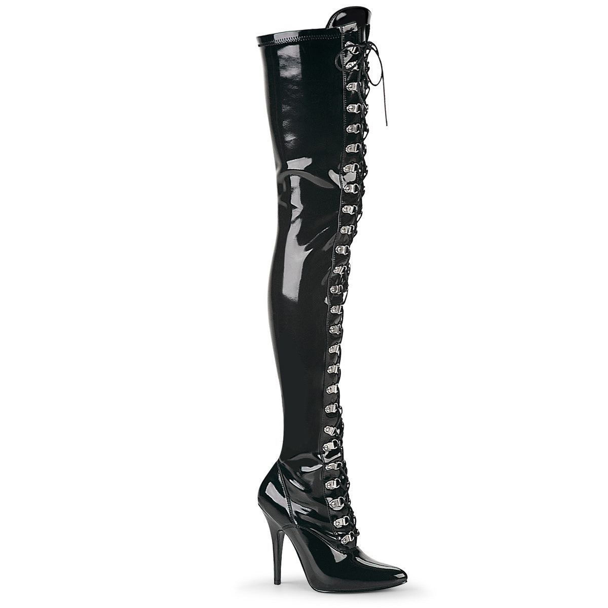 Pleaser Botas de mujer SEDUCE-3024 BLK STR PAT