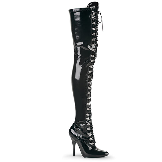 Pleaser Botas de mujer SEDUCE-3024 BLK STR PAT