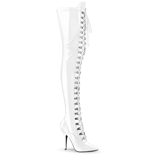 Pleaser Botas de mujer SEDUCE-3024 WHT PAT