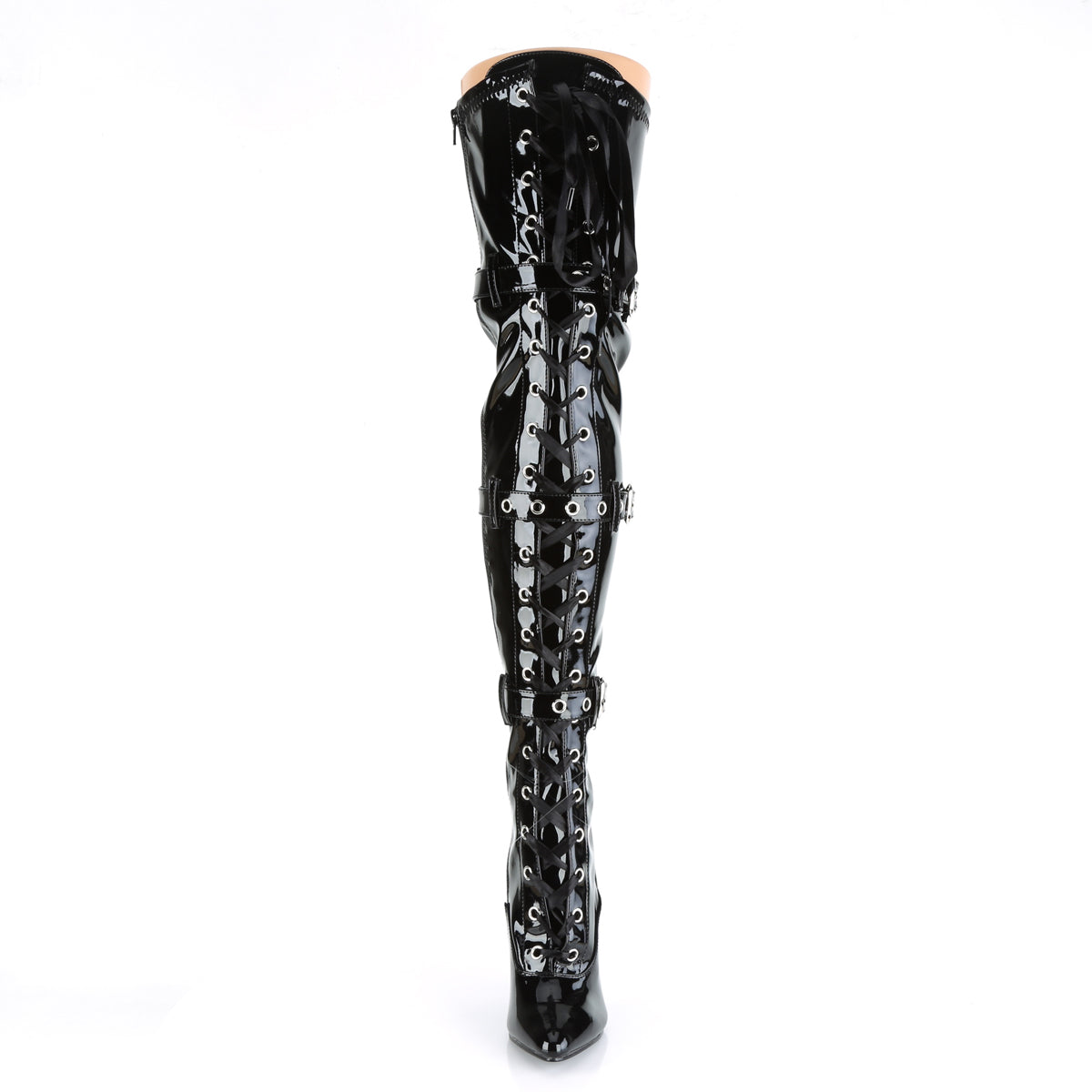 Pleaser Botas de mujer SEDUCE-3028 BLK STR PAT