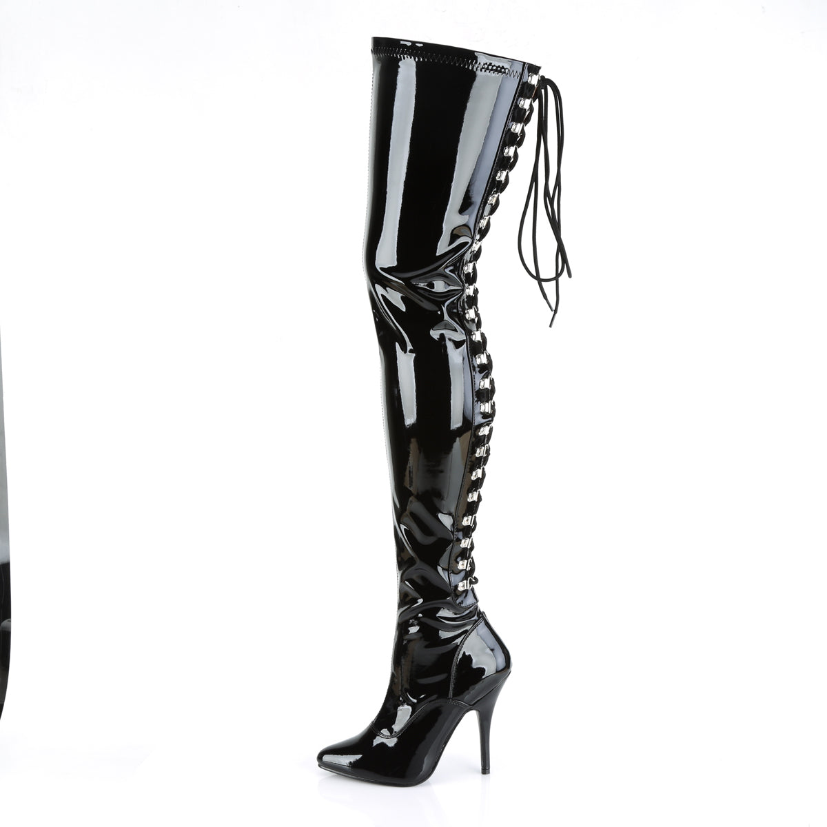 Pleaser Botas de mujer SEDUCE-3063 BLK STR PAT