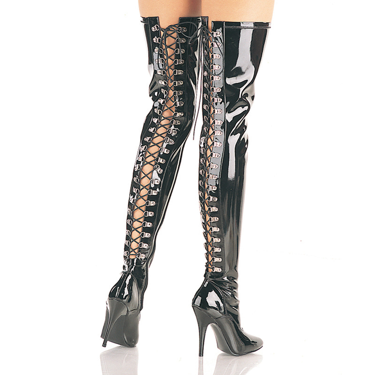 Pleaser Botas de mujer SEDUCE-3063 BLK STR PAT