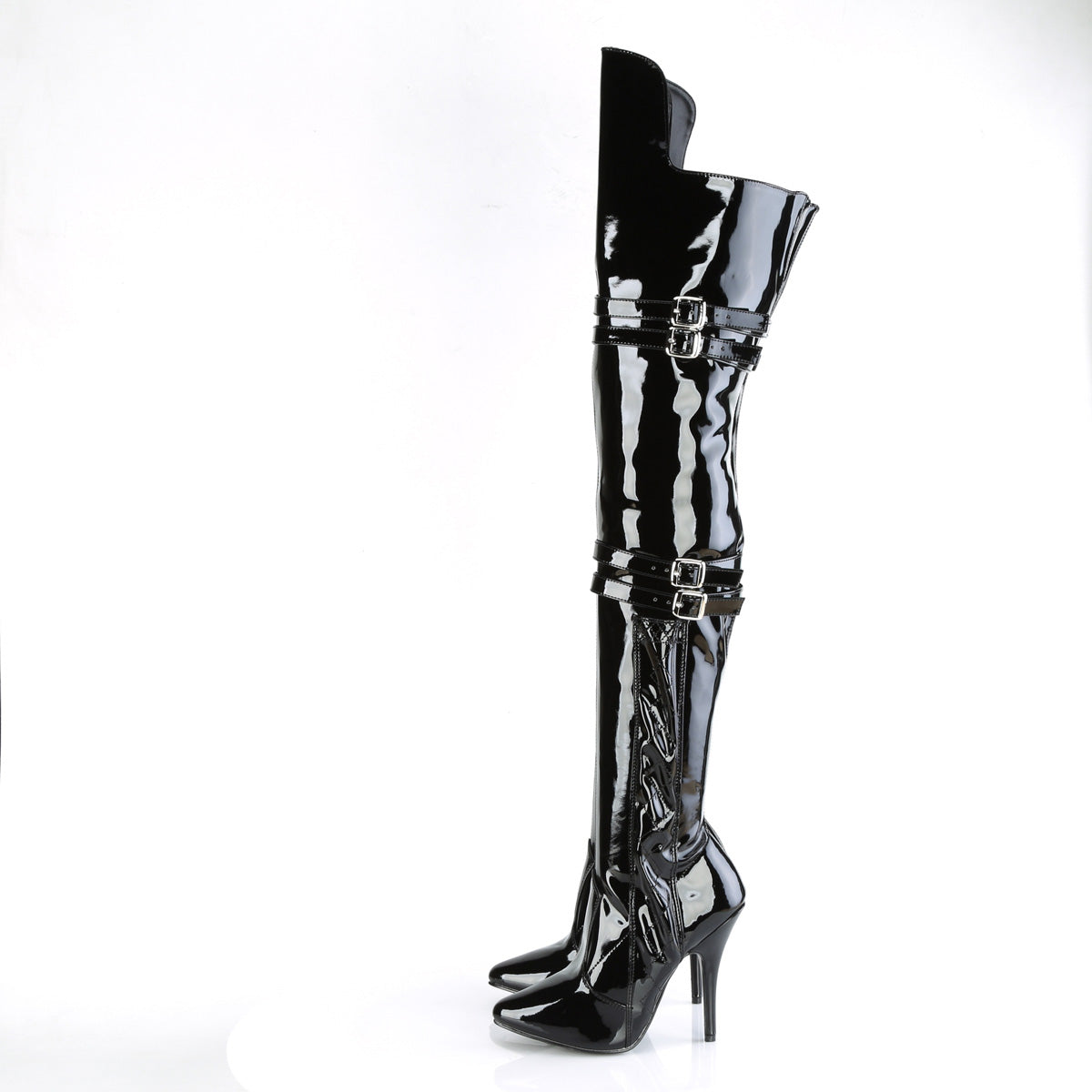 Pleaser Botas SEDUCE-3080 blk str. Palmadita