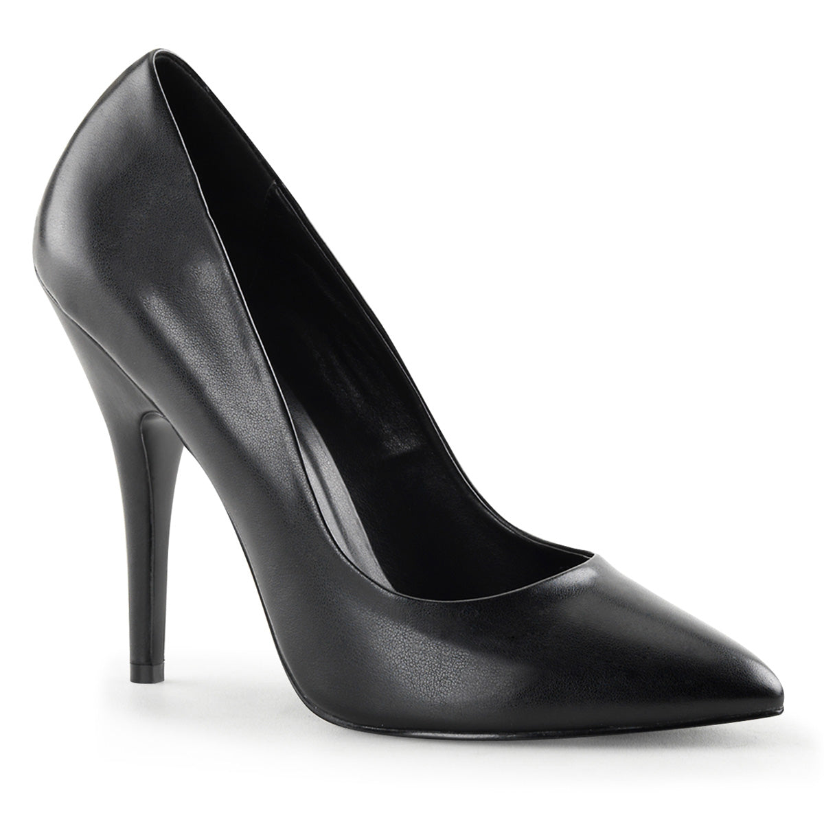 Pleaser Bombas para mujer SEDUCE-420 Blk Faux Cuero