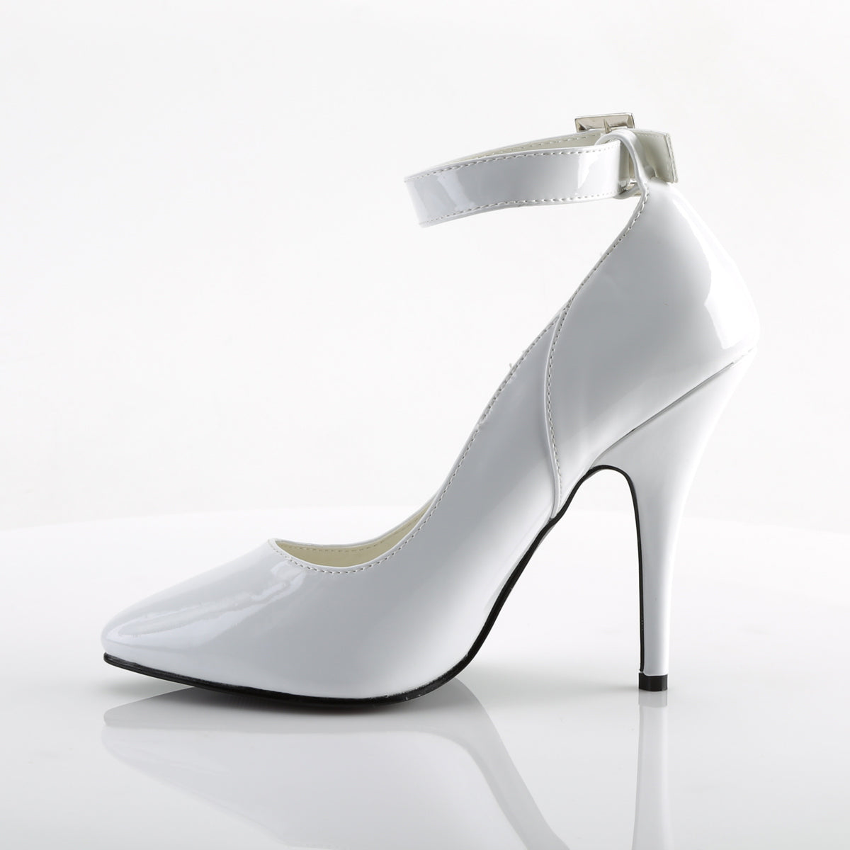 Pleaser Womens Pumps SEDUCE-431 Wht Pat