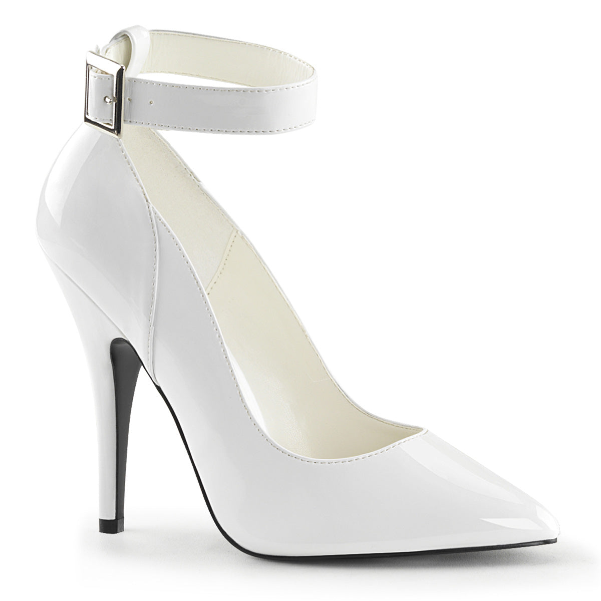 Pleaser Womens Pumps SEDUCE-431 Wht Pat