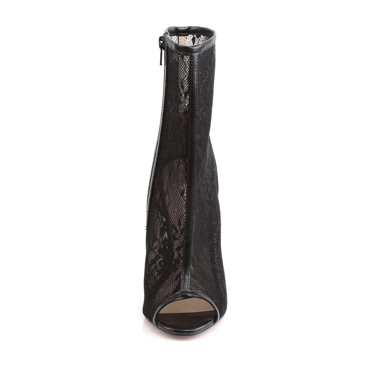 Fabulicious Botas de tobillo para mujer SEXY-1008 BLK PU-LACE