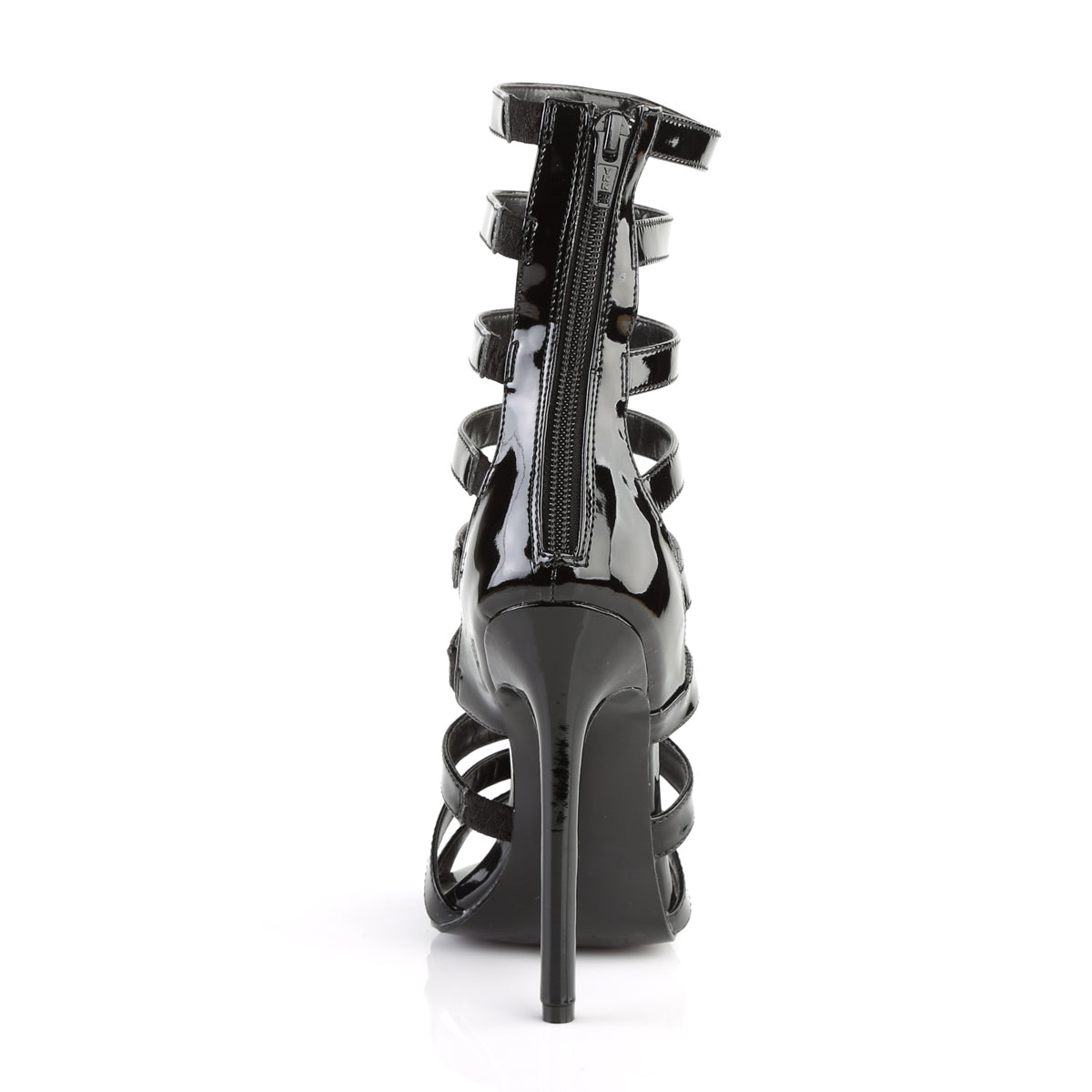 Pleaser Botas de tobillo para mujer SEXY-52 BLK PAT