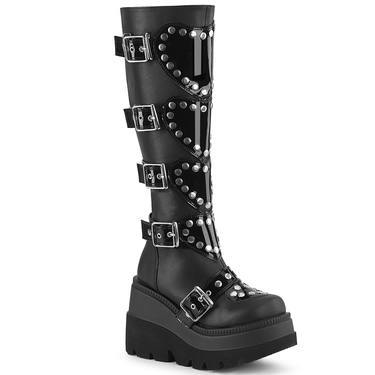 DemoniaCult SHAKER-210 BLK de cuero vegano