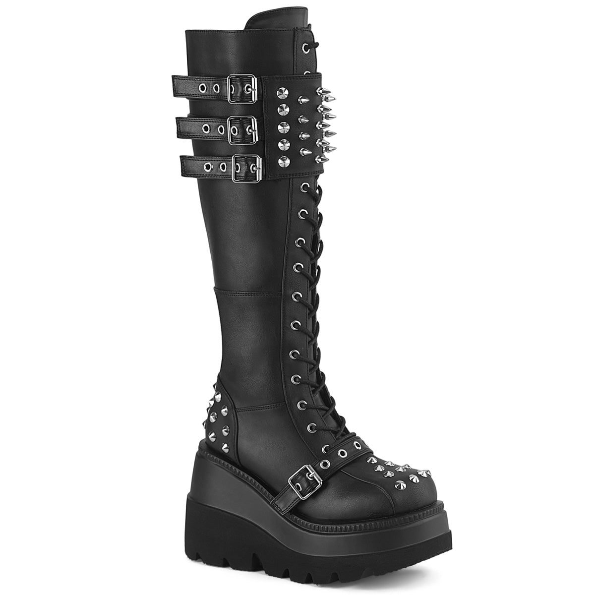 DemoniaCult SHAKER-225 BLK de cuero vegano