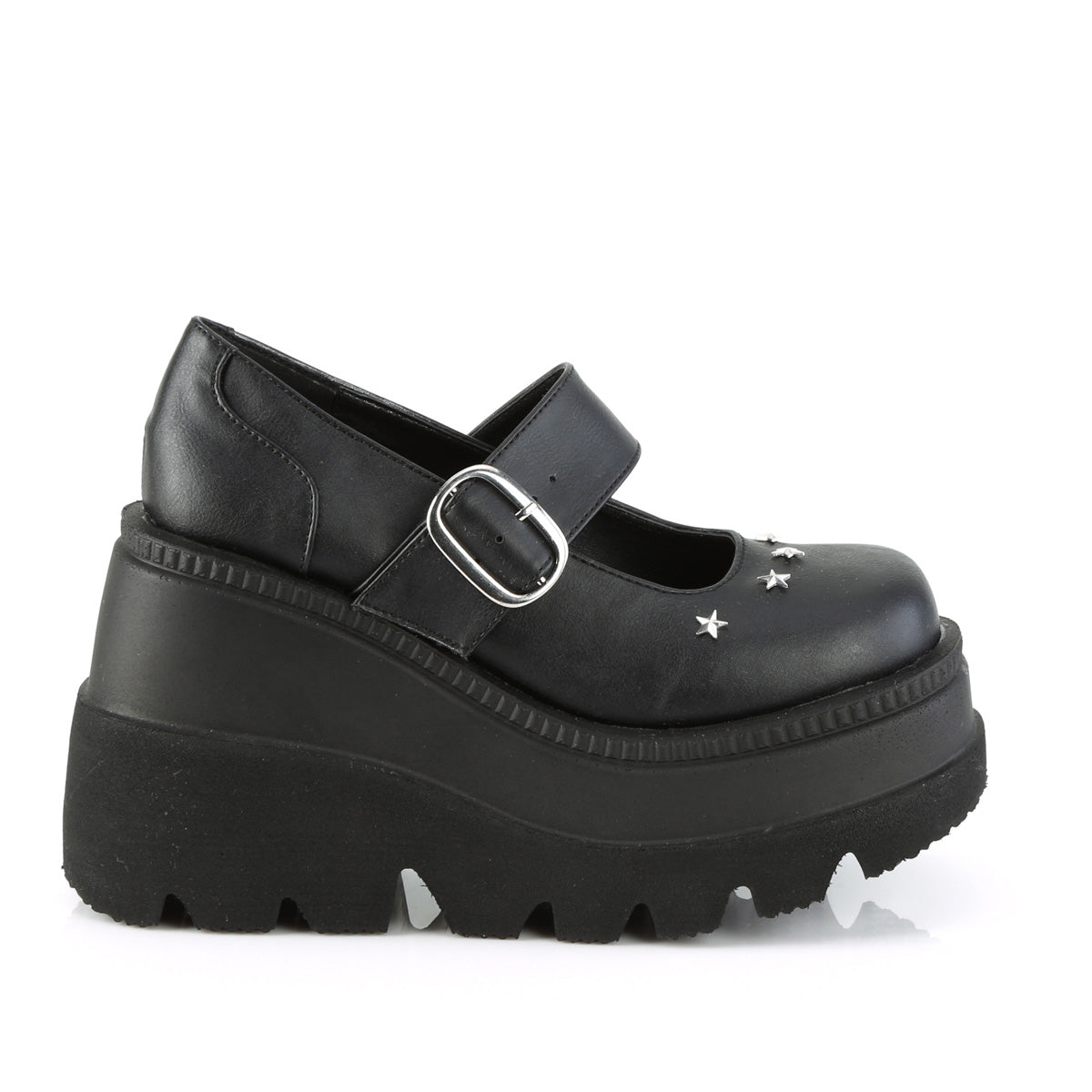 DemoniaCult Zapatillas SHAKER-23 Blk Leather Vegan