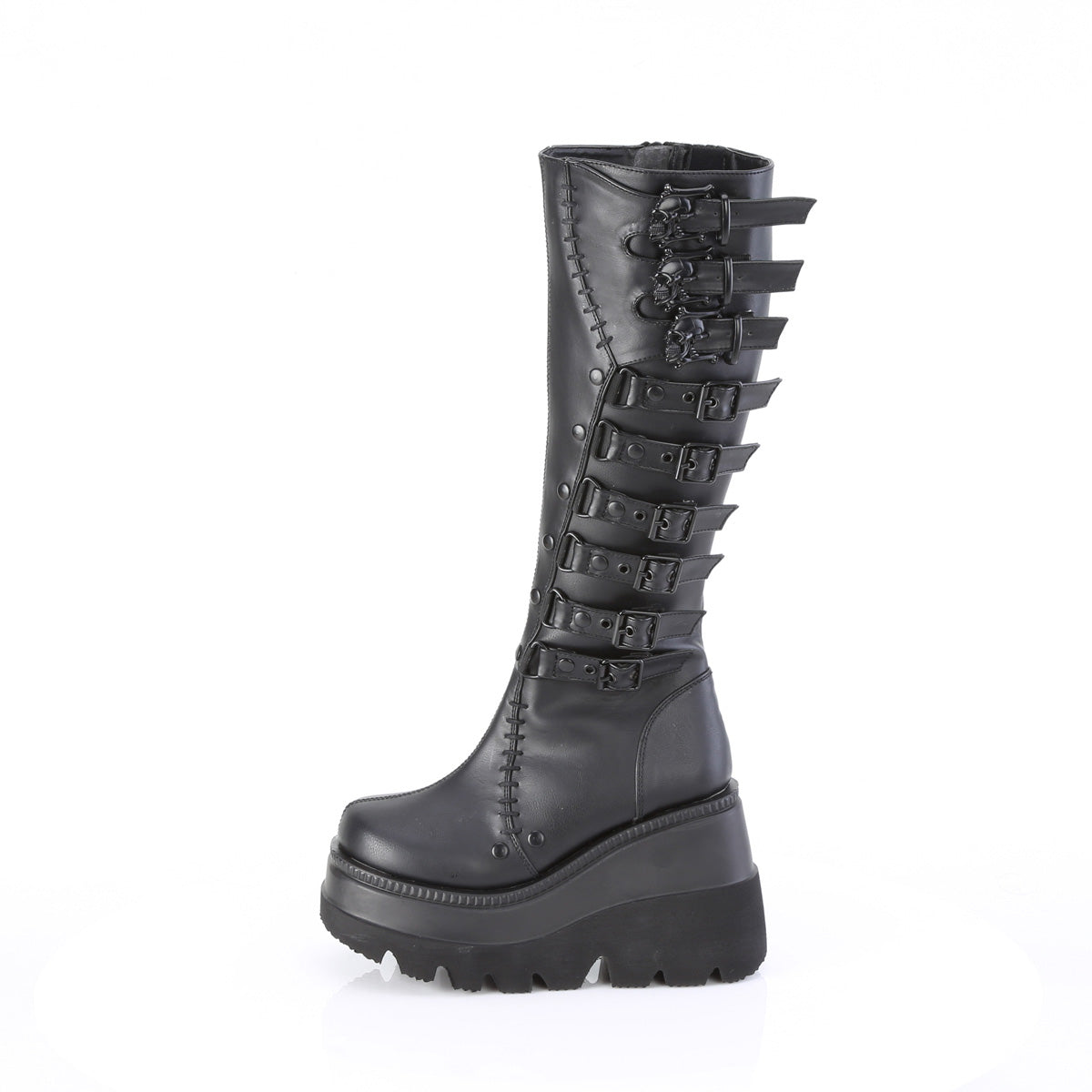 DemoniaCult SHAKER-232 BLK de cuero vegano
