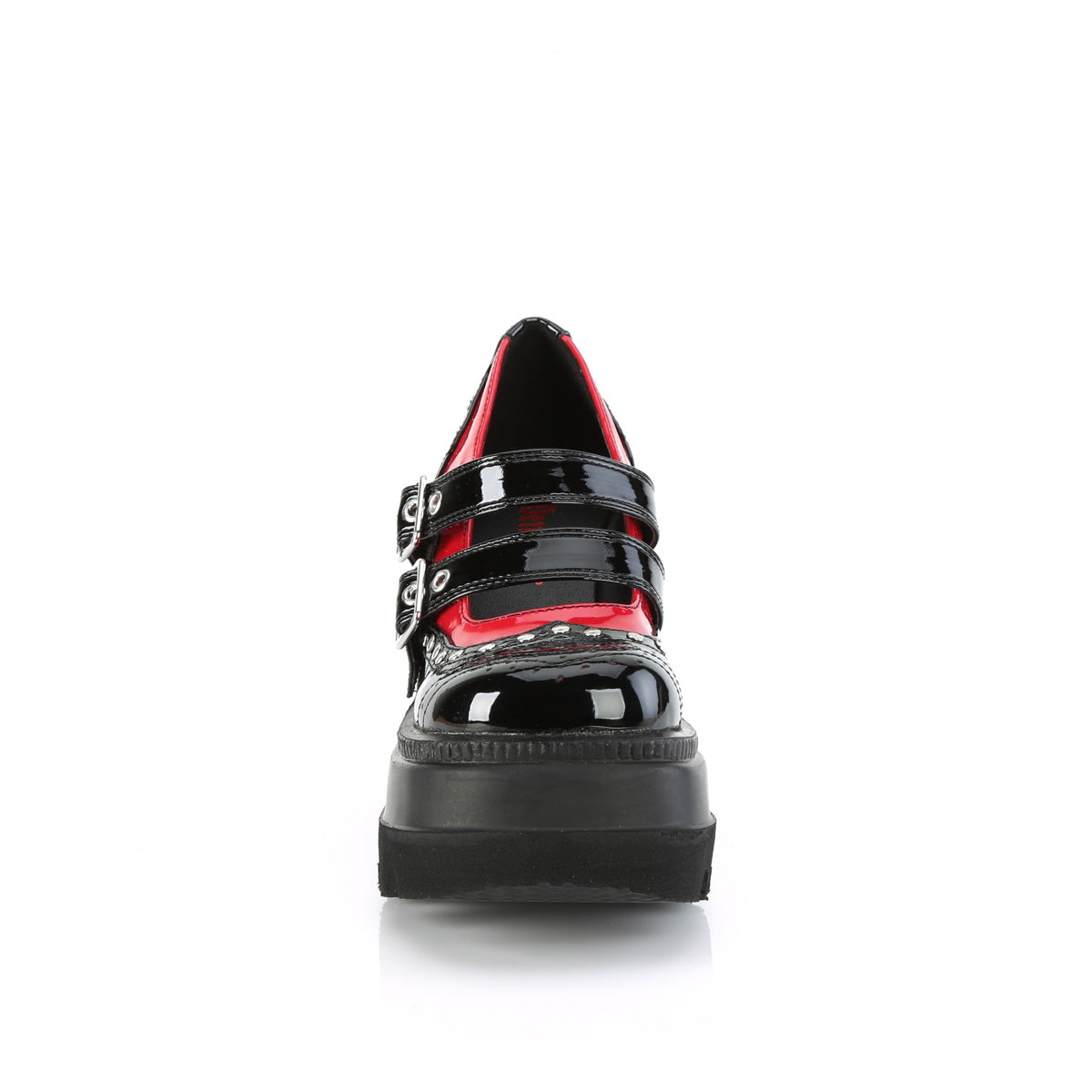 DemoniaCult Zapatillas SHAKER-27 blk-rojo pat