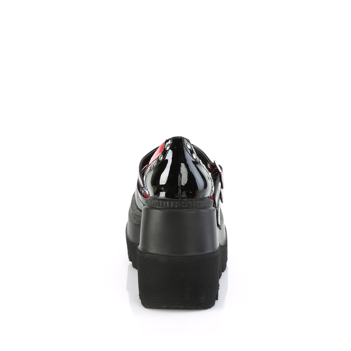 DemoniaCult Zapatillas SHAKER-27 blk-rojo pat