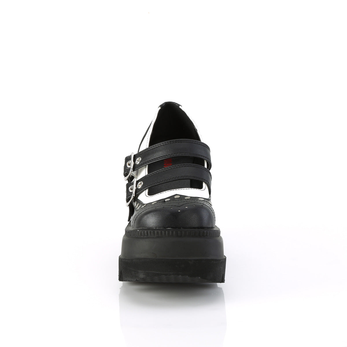 DemoniaCult SHAKER-27 cuero vegano blk-wht