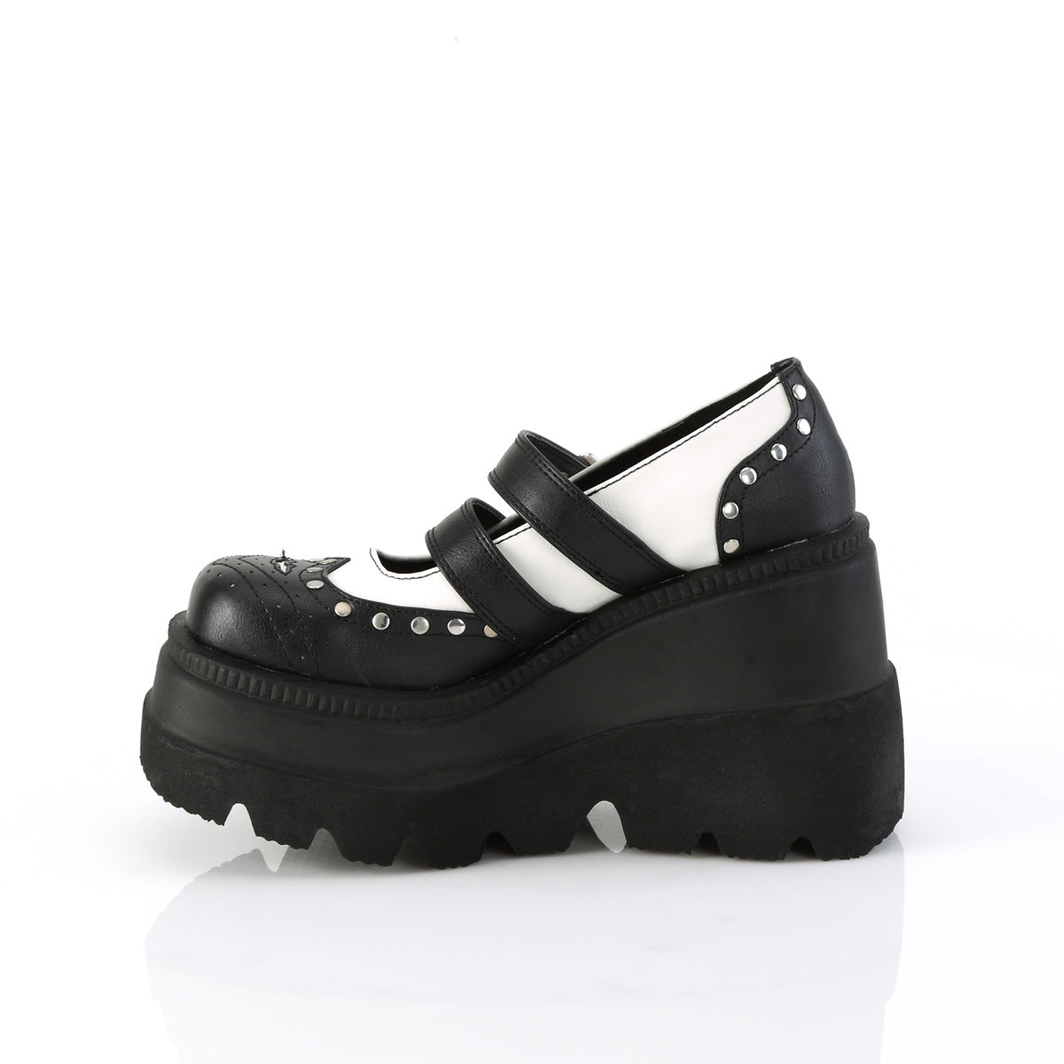 DemoniaCult SHAKER-27 cuero vegano blk-wht