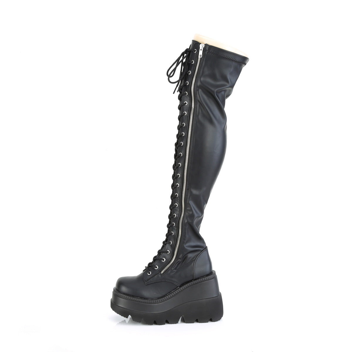 DemoniaCult Boots SHAKER-374 Blk Str. Vegan Leather