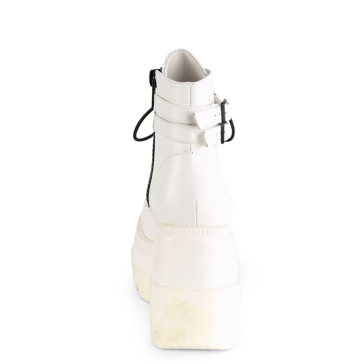 DemoniaCult Ankle Boots SHAKER-52 Wht Vegan Leather