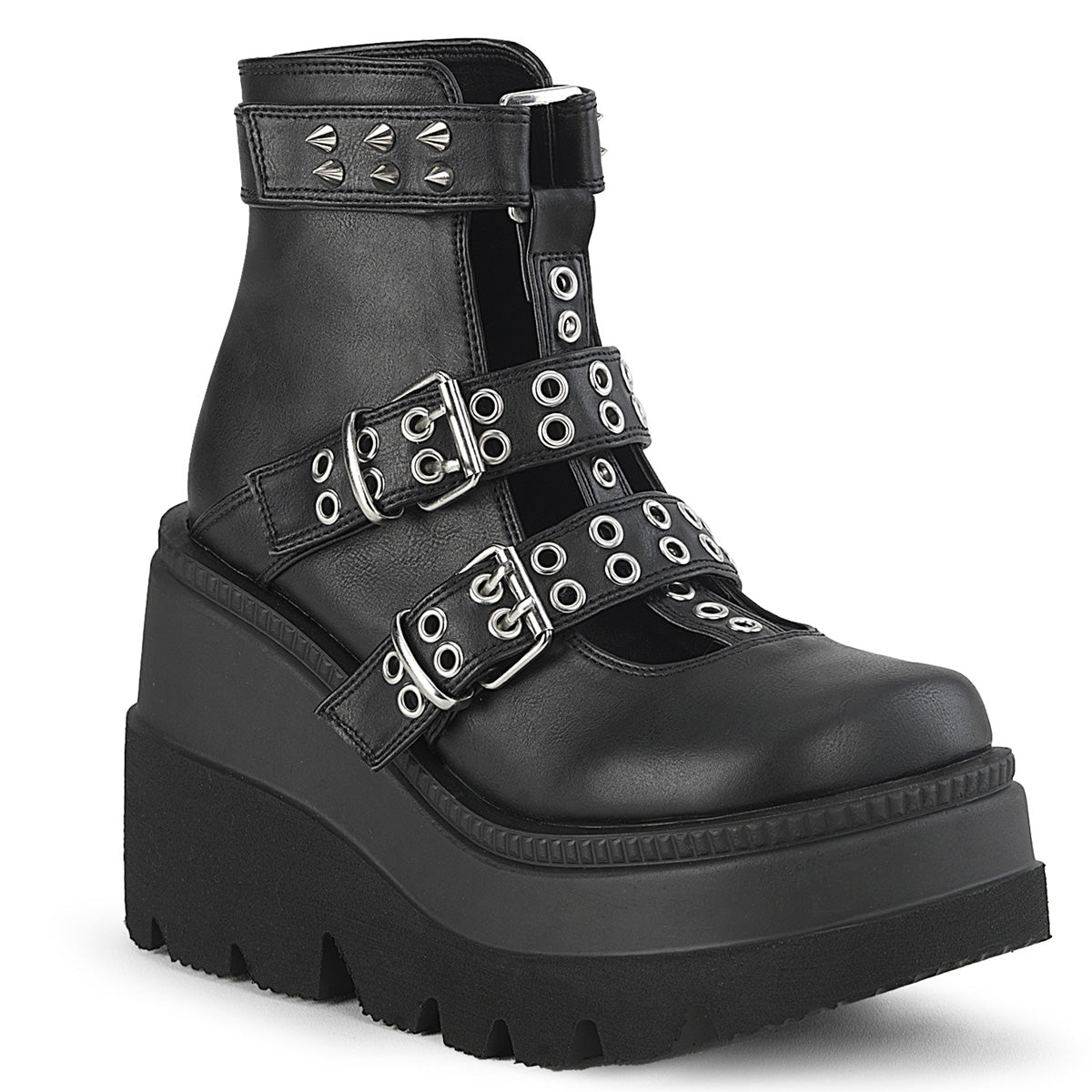 DemoniaCult SHAKER-62 BLK de cuero vegano