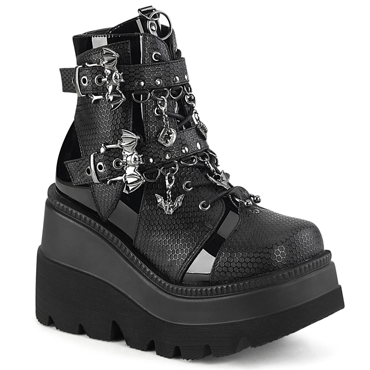 DemoniaCult SHAKER-66 BLK de cuero vegano