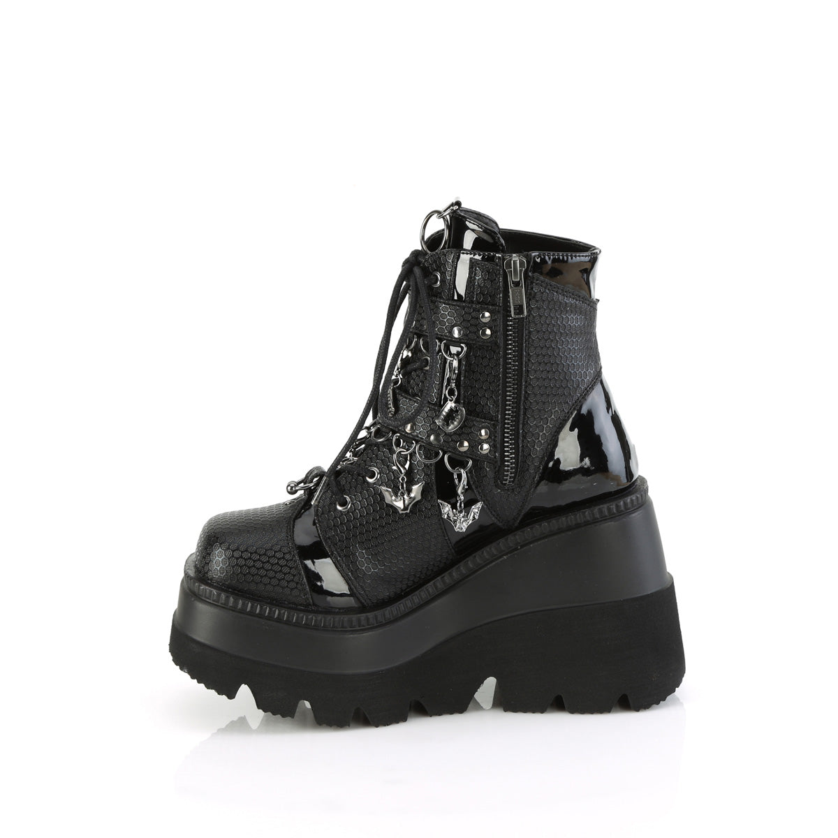 DemoniaCult SHAKER-66 BLK de cuero vegano