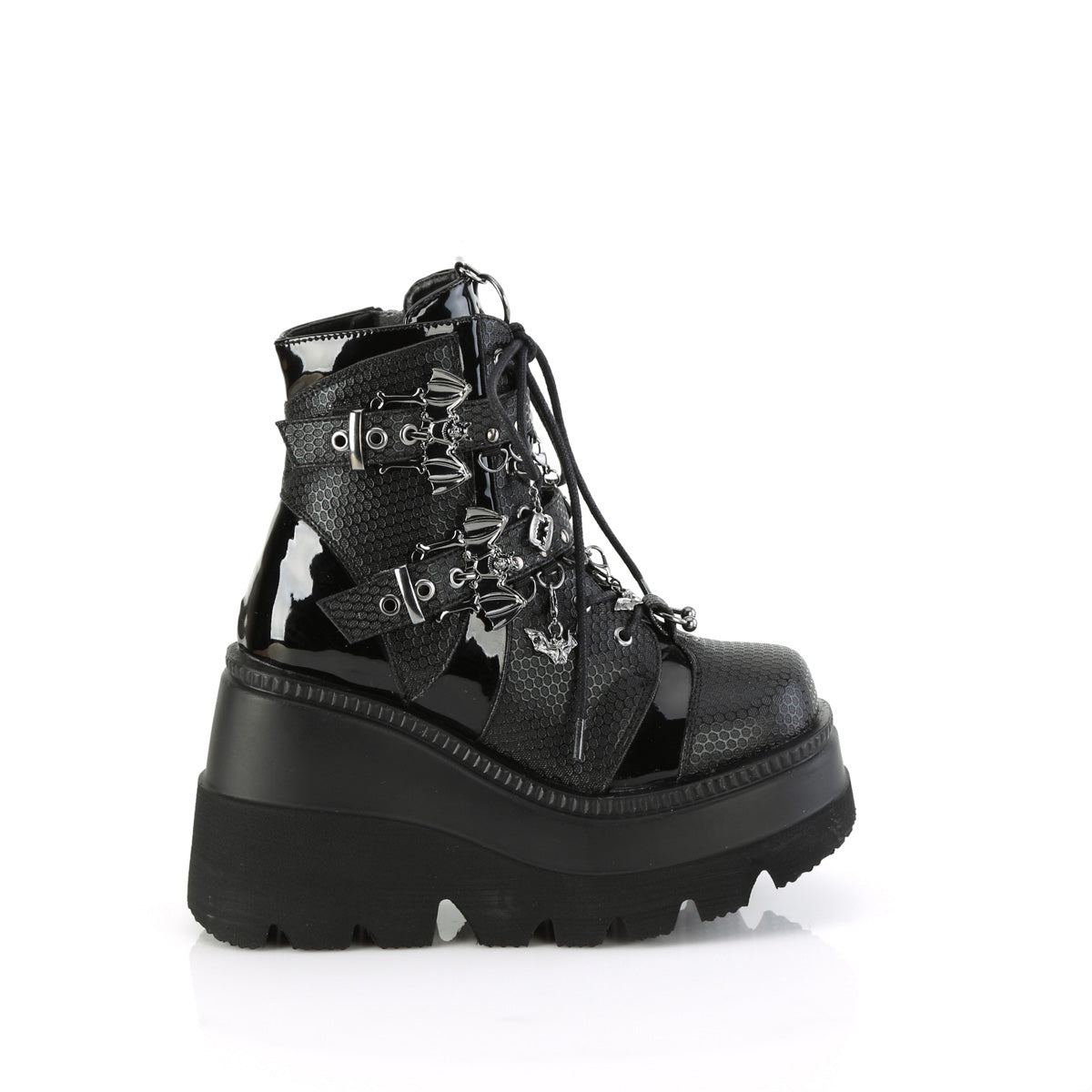 DemoniaCult SHAKER-66 BLK de cuero vegano