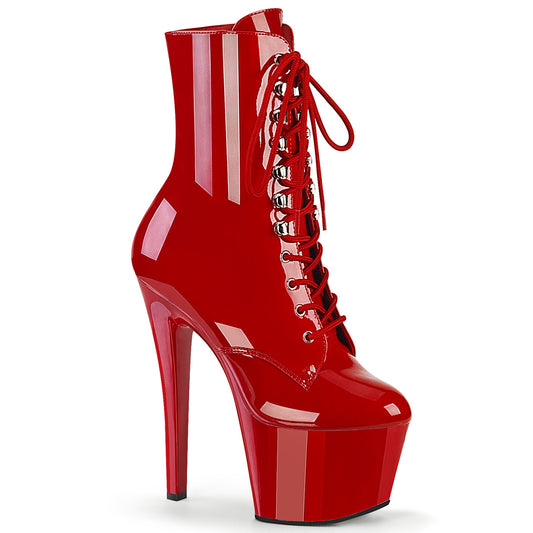Pleaser Botas de tobillo para mujer SKY-1020 PAT / ROJO RED