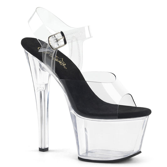 Pleaser Sandalias para mujer SKY-308 clr-blk / clr