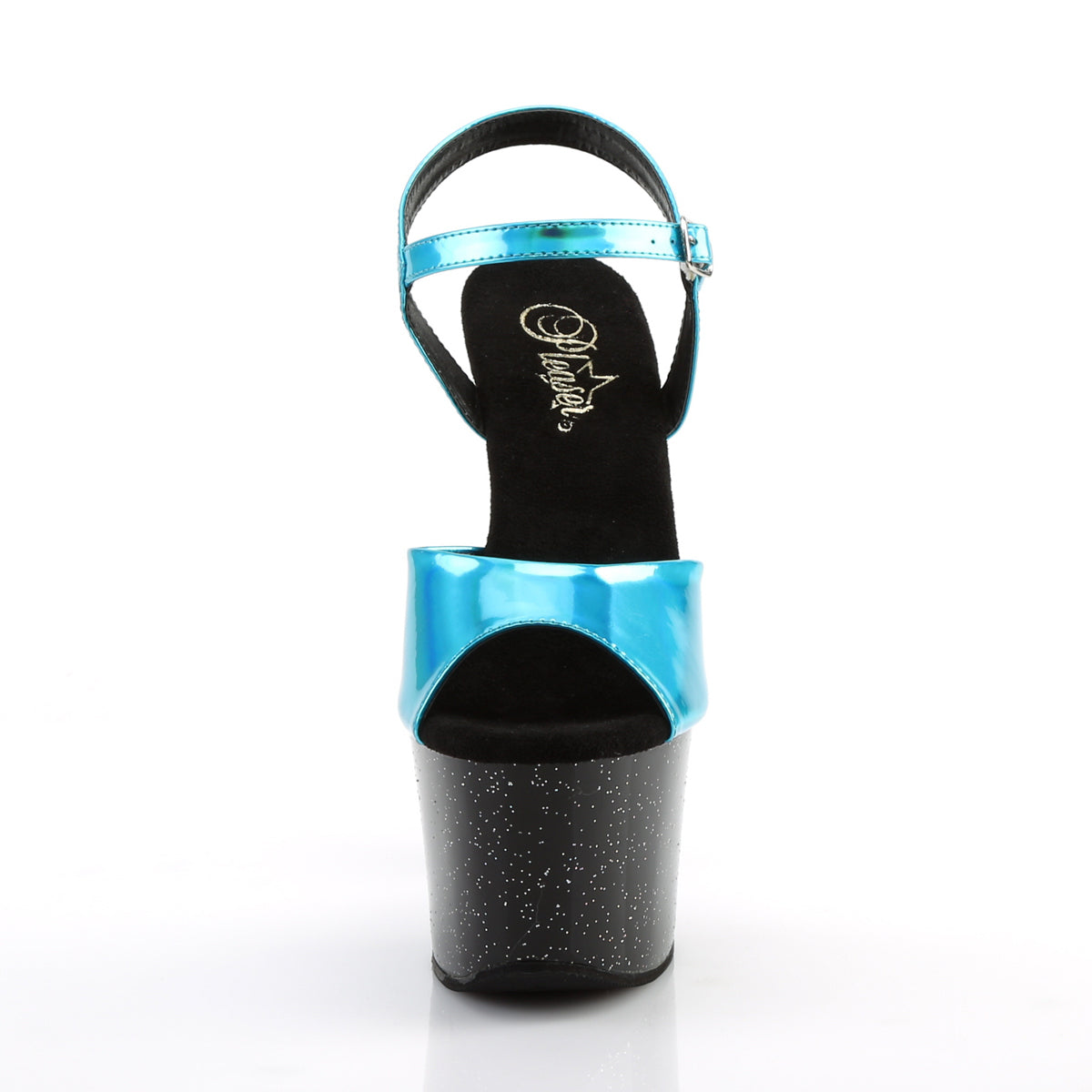 Pleaser Sandalias para mujer SKY-309HG Turquesa Holograma / BLK