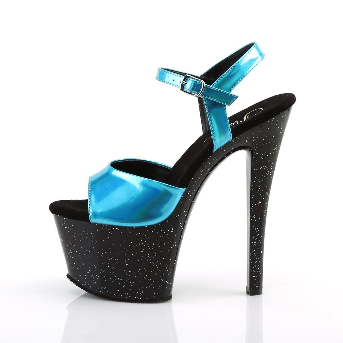 Pleaser Sandalias para mujer SKY-309HG Turquesa Holograma / BLK