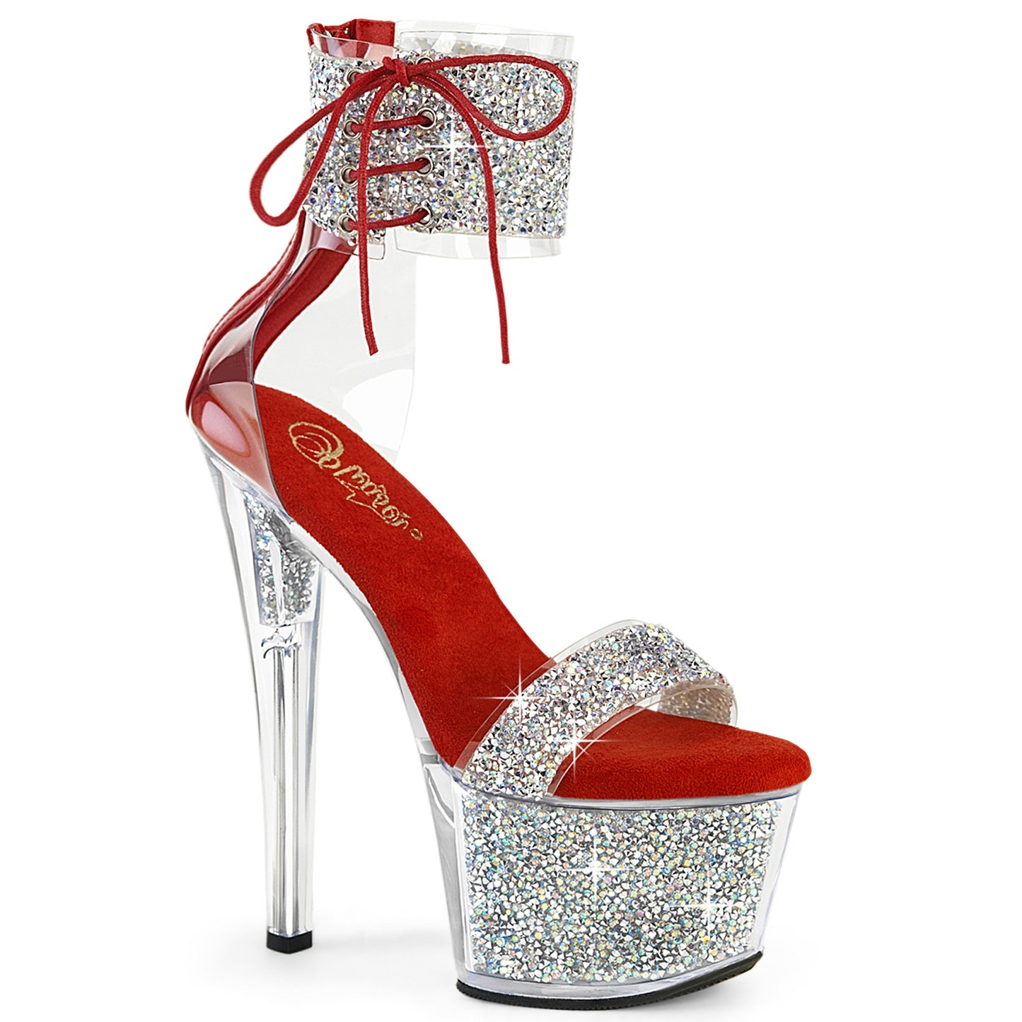 Pleaser SKY-327RSI Slv Multi RS-Red/Slv RS