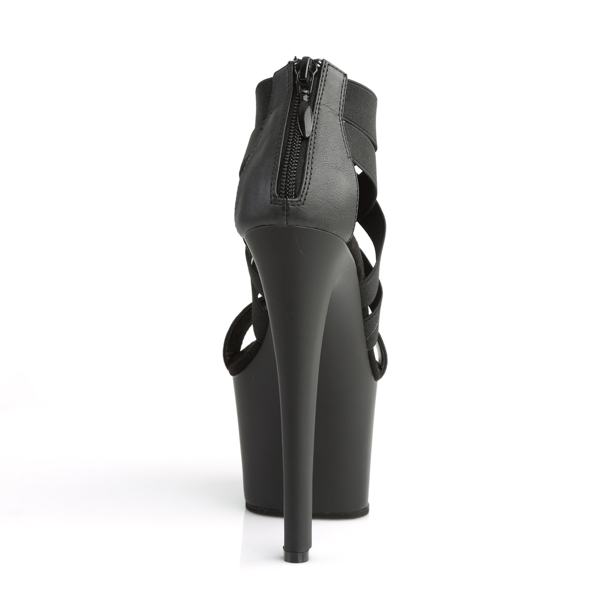 Pleaser Sandalias para mujer SKY-369 BLK BANDA ELASTIC / BLK MATE
