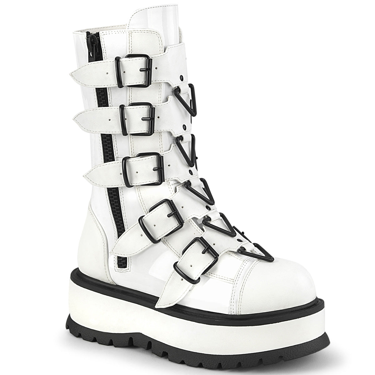 DemoniaCult Botas SLACKER-160 wht pat