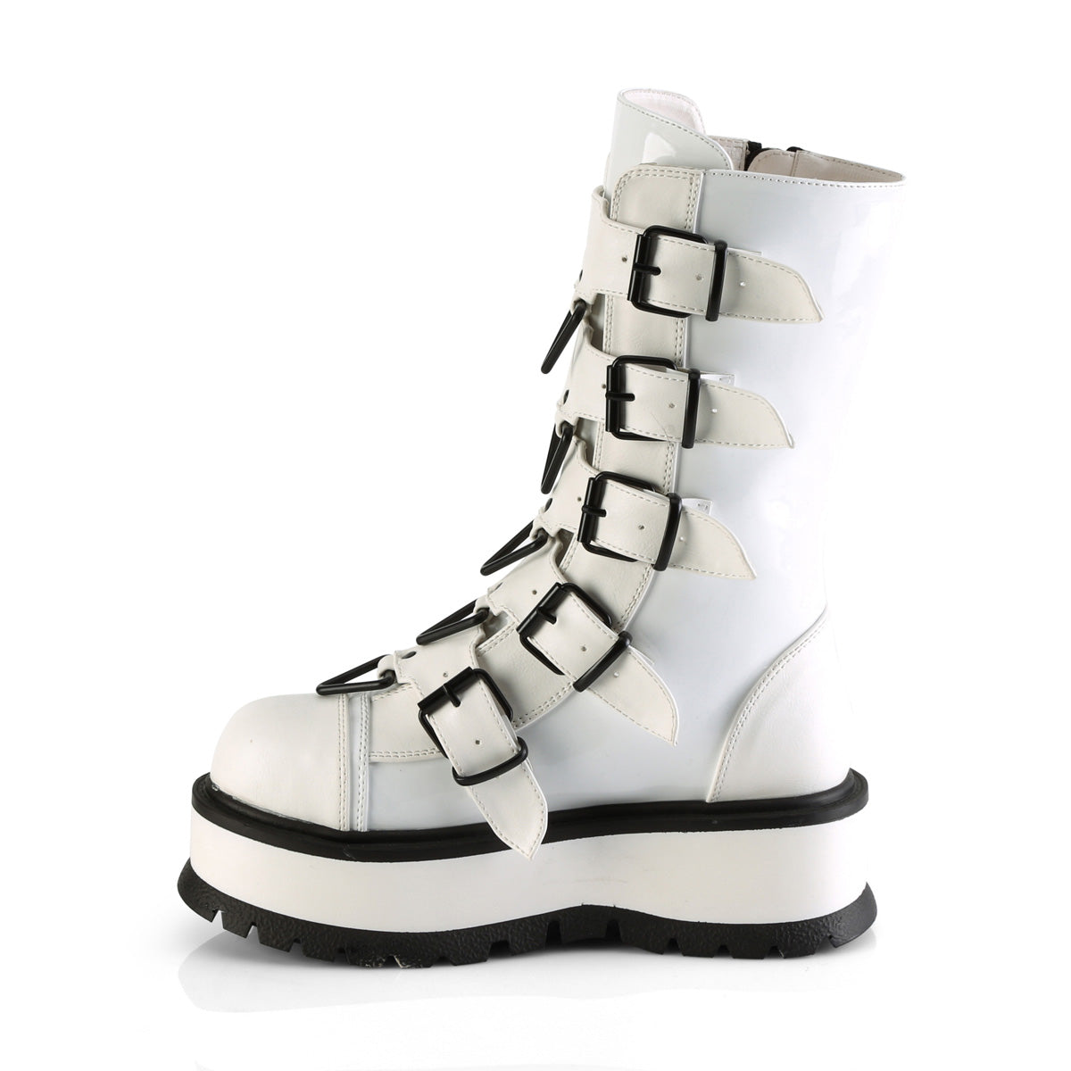 DemoniaCult Botas SLACKER-160 wht pat