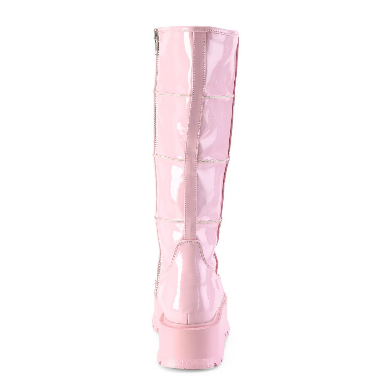 DemoniaCult Botas de mujer SLACKER-230 B. holograma rosa Pat
