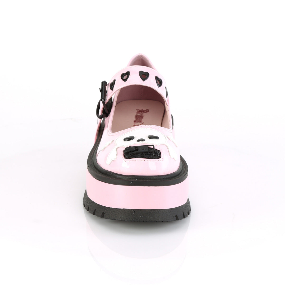 DemoniaCult Zapatillas SLACKER-27 B. holograma rosa