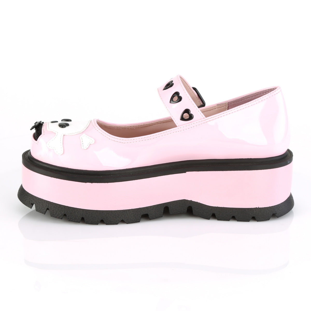 DemoniaCult Zapatillas SLACKER-27 B. holograma rosa
