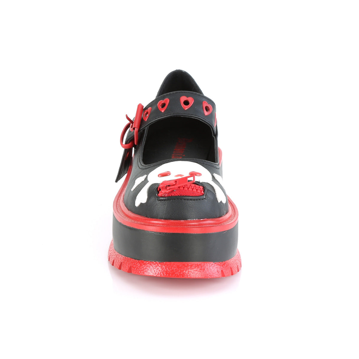 DemoniaCult Zapatillas SLACKER-27 Blk Leather Vegan