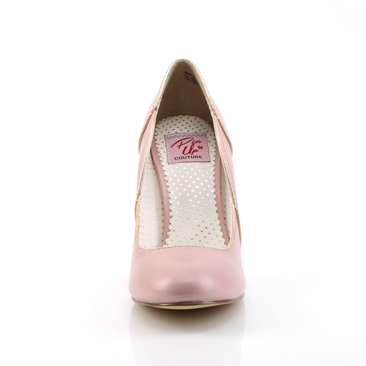 Pin Up Couture Bombas para mujer SMITTEN-04 B. Cuero Faux Pink