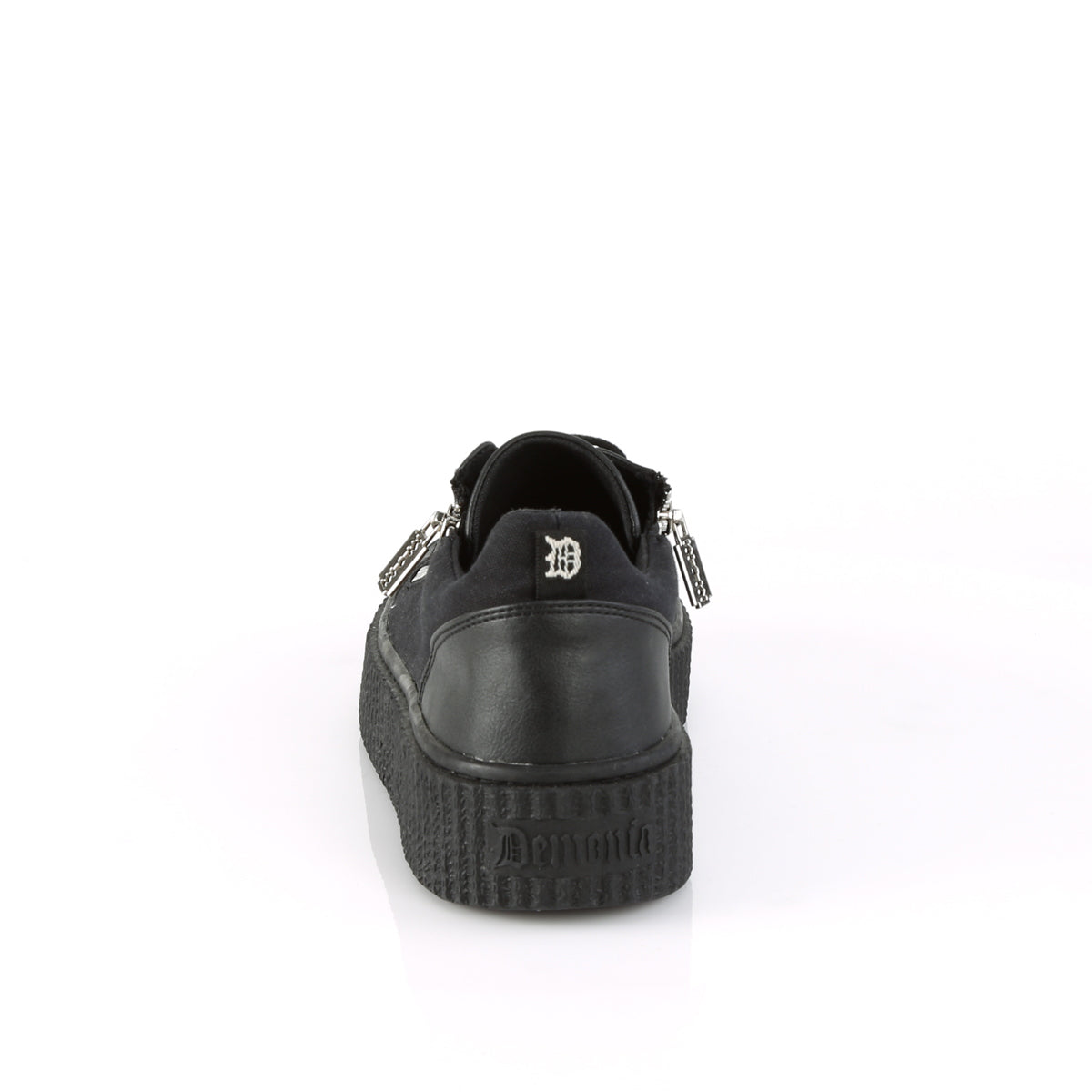 DemoniaCult De los hombres SNEEKER-105 Blk Canvas-Blk PU