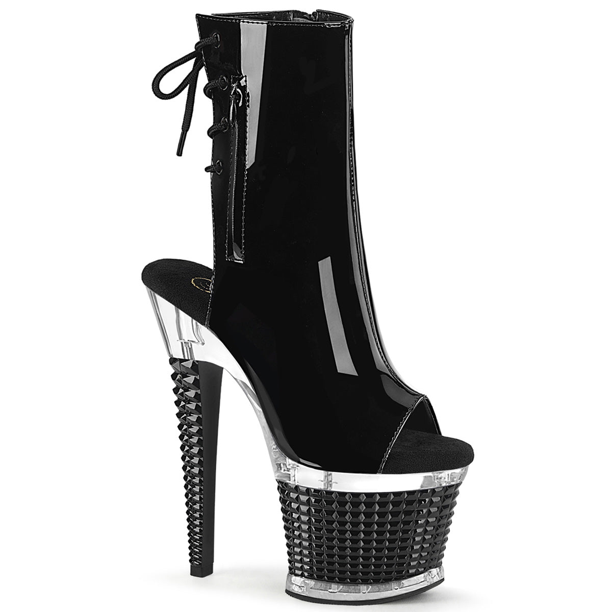 Pleaser Botines SPECTATOR-1018 BLK PAT / CLR-BLK