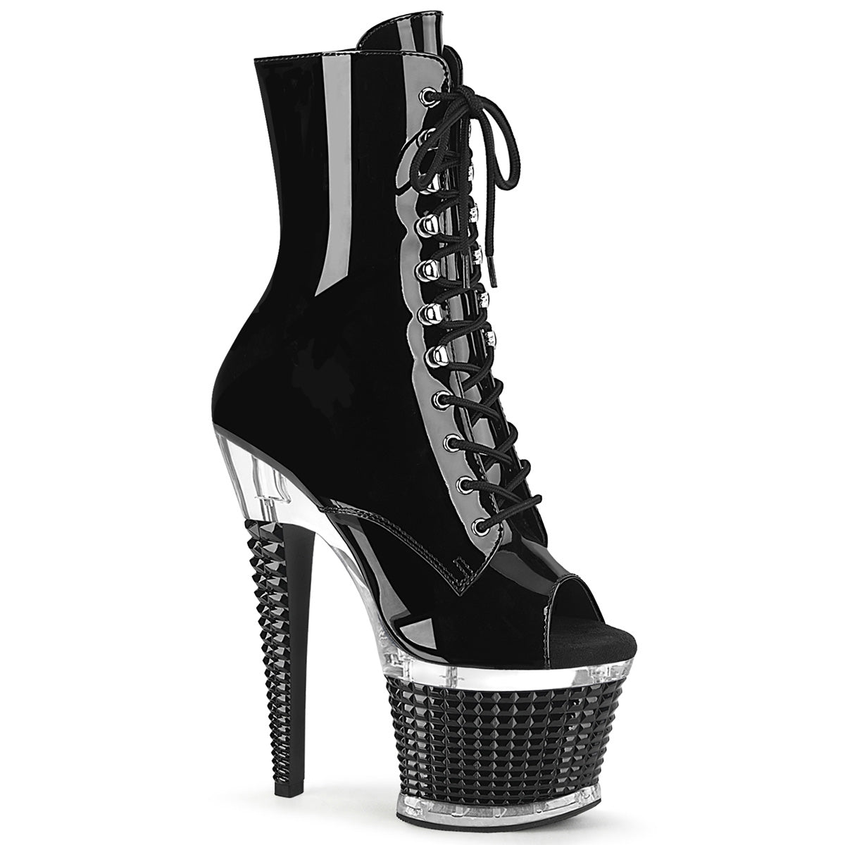 Pleaser Botines SPECTATOR-1021 BLK PAT / CLR-BLK