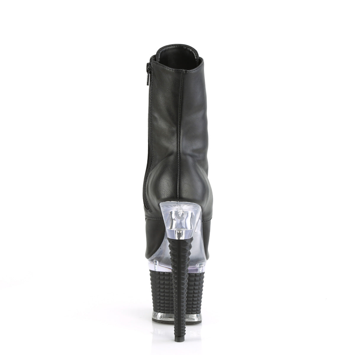 Pleaser Ankle Boots SPECTATOR-1021 Blk Faux Leather/Clr-Blk Matte