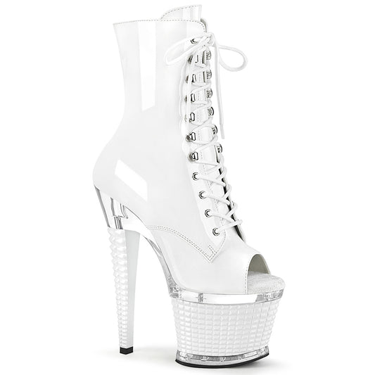 Pleaser  Botines SPECTATOR-1021 WHT PAT / CLR-WHT