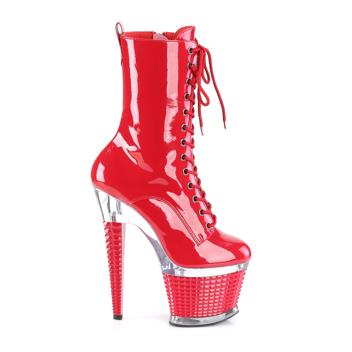 Pleaser Ankle Boots SPECTATOR-1040 Red/Clr-Red